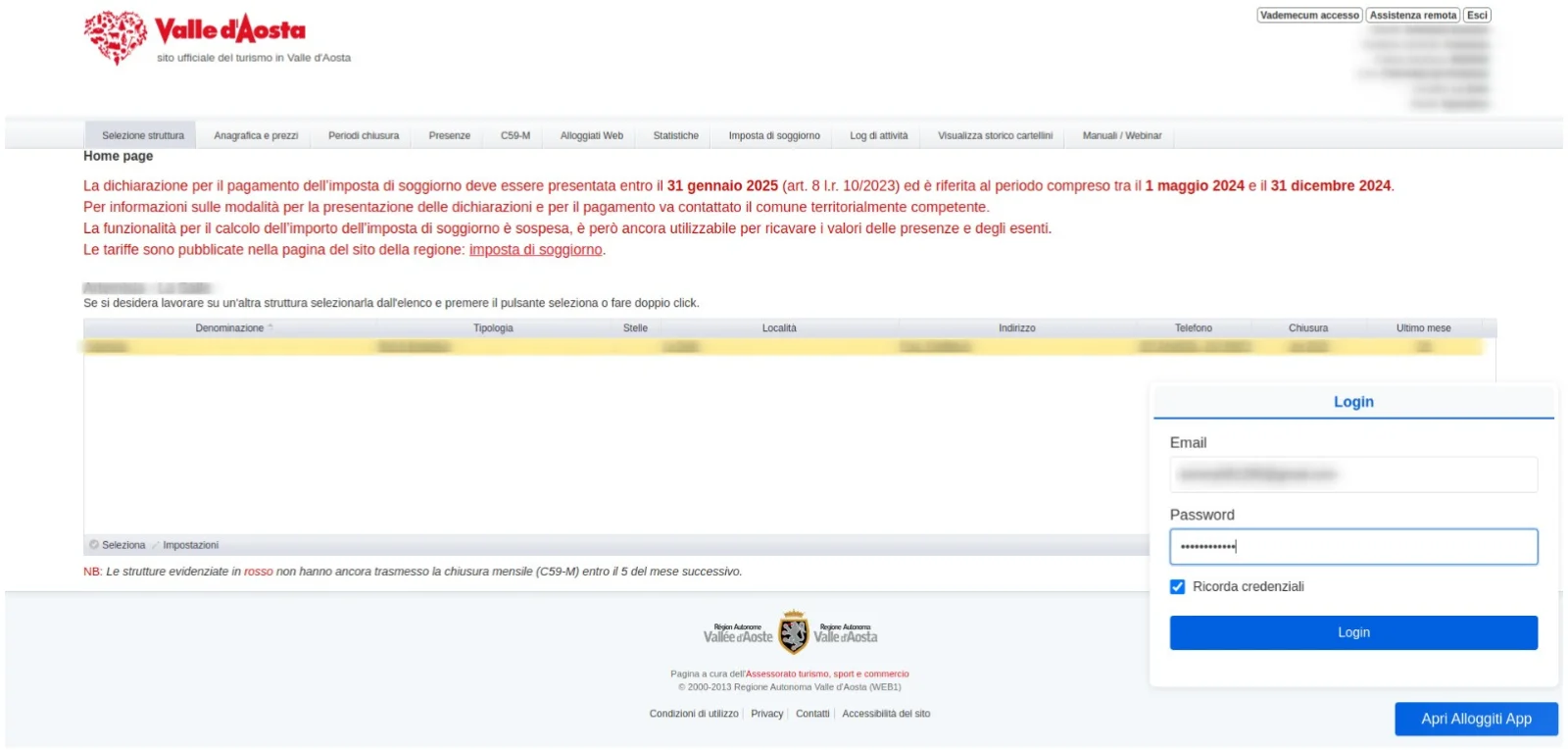 Login Estensione